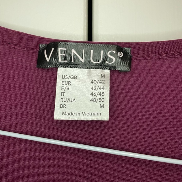 Venus plum sleeveless twist front blouse - Picture 3 of 3